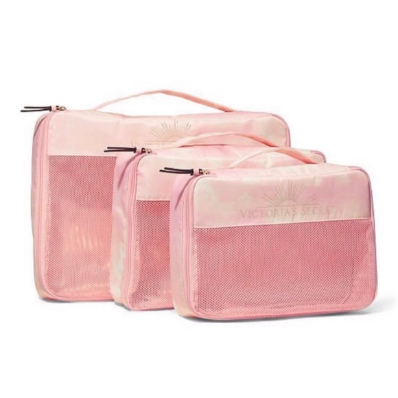 NEW Victoria's Secret SUNSET OMBRE Hardside SUITCASE BUNDLE - Picture 13 of 16